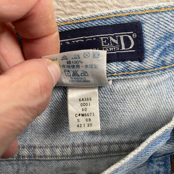 Lands End Mens Jeans 42x29 Regular Light Wash Denim Made In USA - Picture 6 of 6
